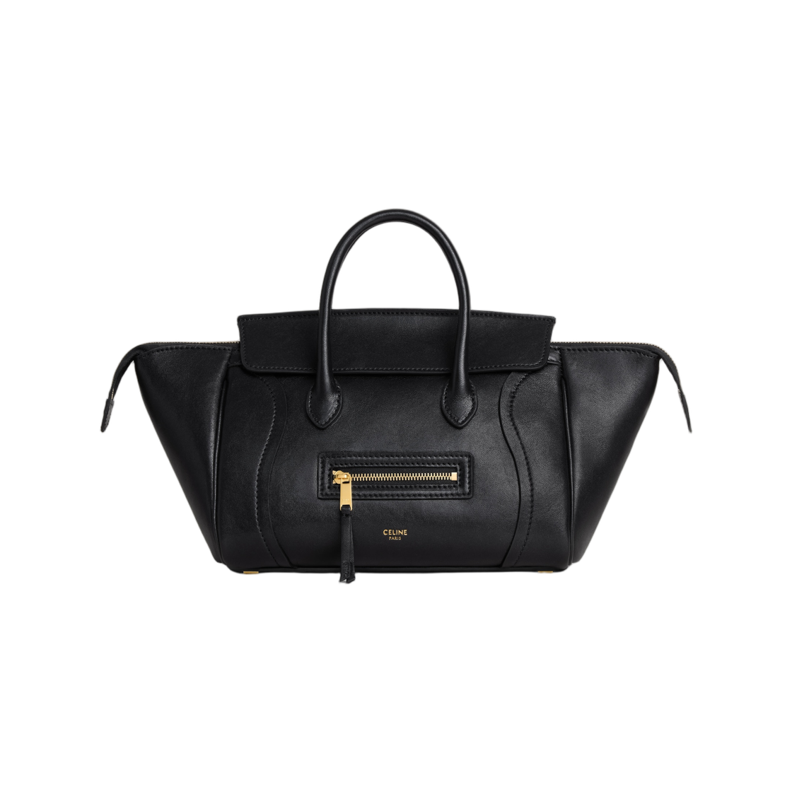 셀린느 스몰 뉴 러기지 서플 샤이니 램스킨 블랙(Celine Small New Luggage in Supple Shiny Lambskin Black) - 1