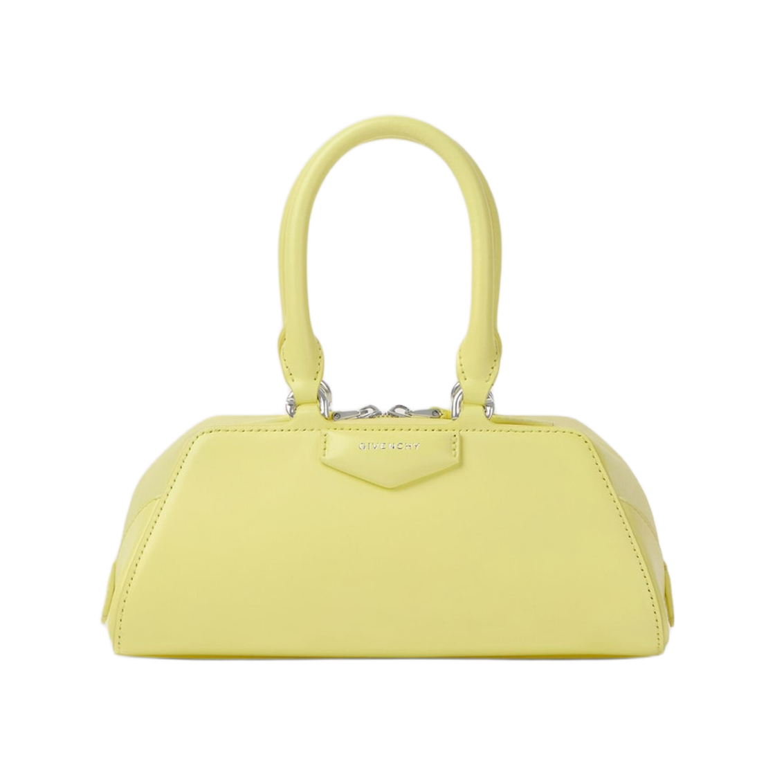 BB5146B2B2-725 Givenchy Antigona Box Leather Mini East-West Bag Acid Yellow