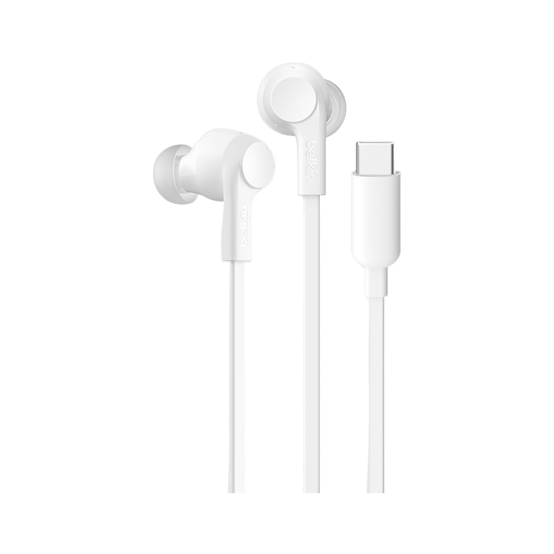 G3H0003fqWH Belkin ANC Wired Earbuds With USB-C Connector White