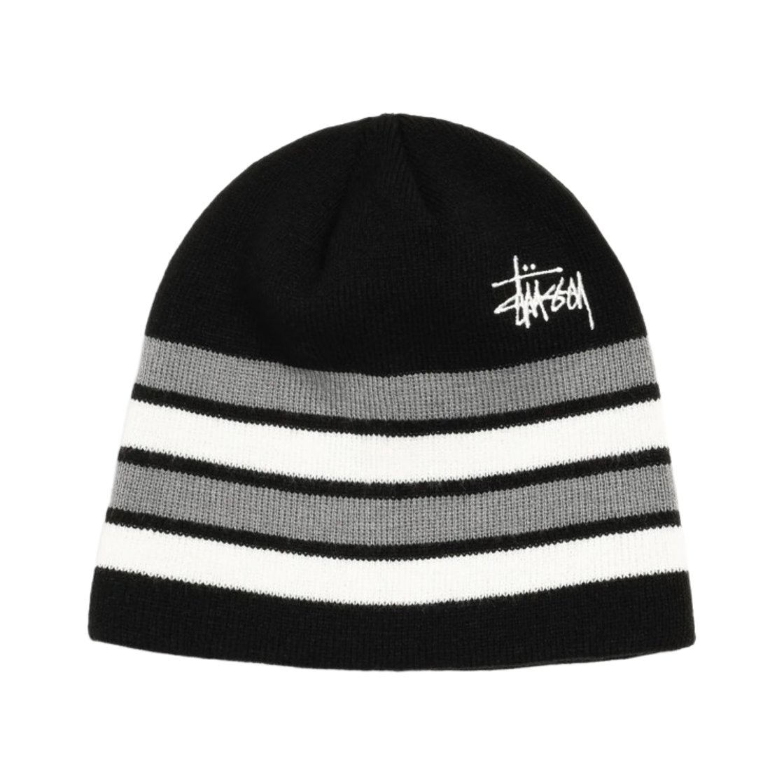1321236 Stussy Skullcap Basic Stripe Black
