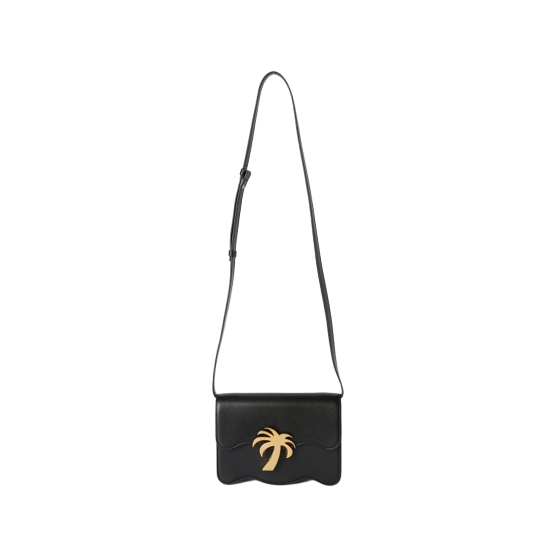 P9G3WME99 Palm Angels Palm Beach Bag MM Black