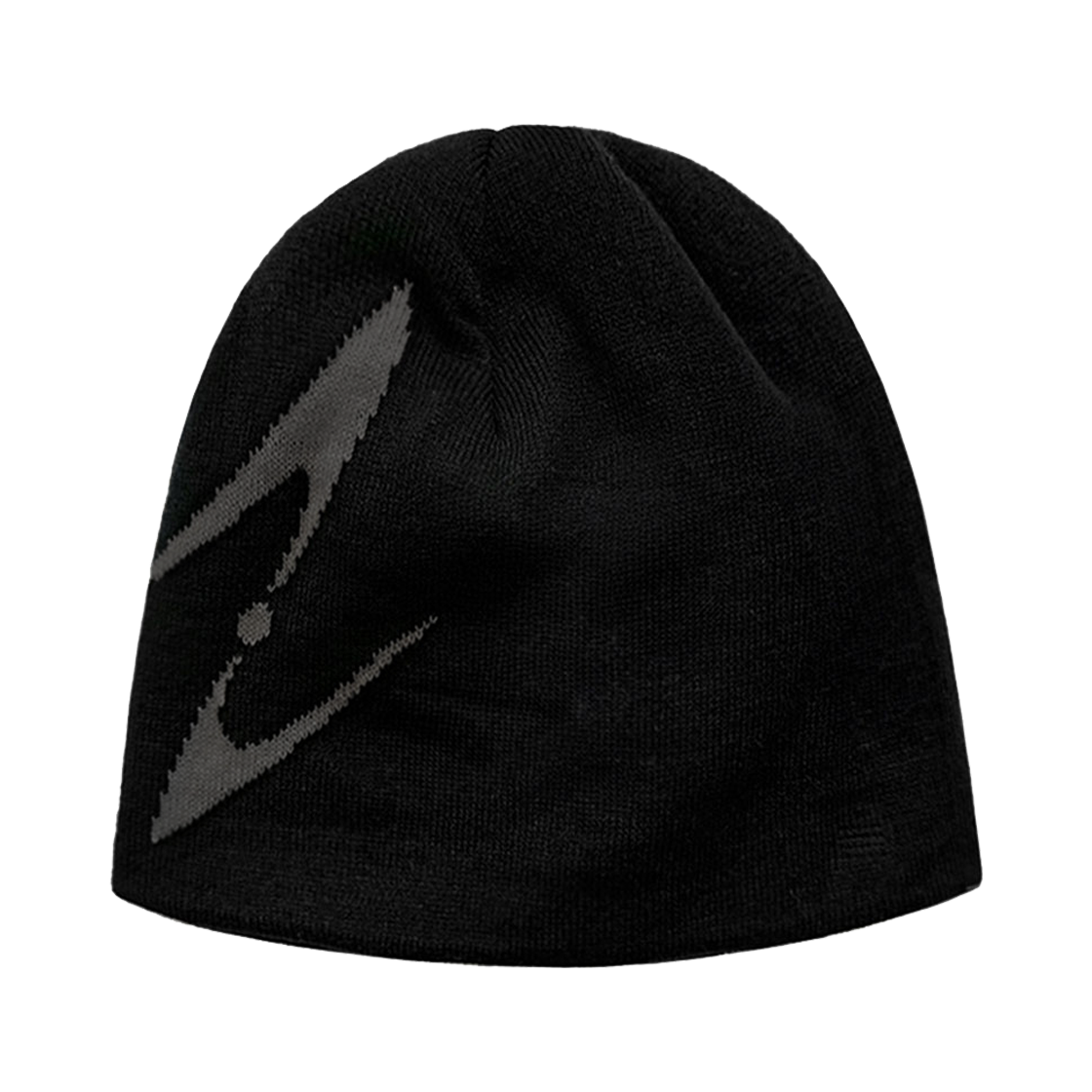 비엘알 커브드 로고 비니 블랙/그레이(BLR Curved Logo Beanie Black/Gray)
