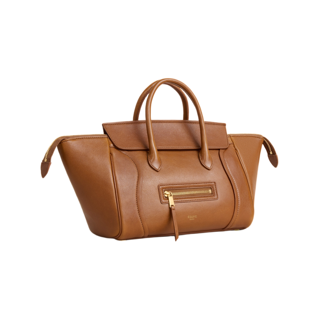 셀린느 스몰 뉴 러기지 서플 샤이니 램스킨 소프트 탄(Celine Small New Luggage in Supple Shiny Lambskin Soft Tan) - 2