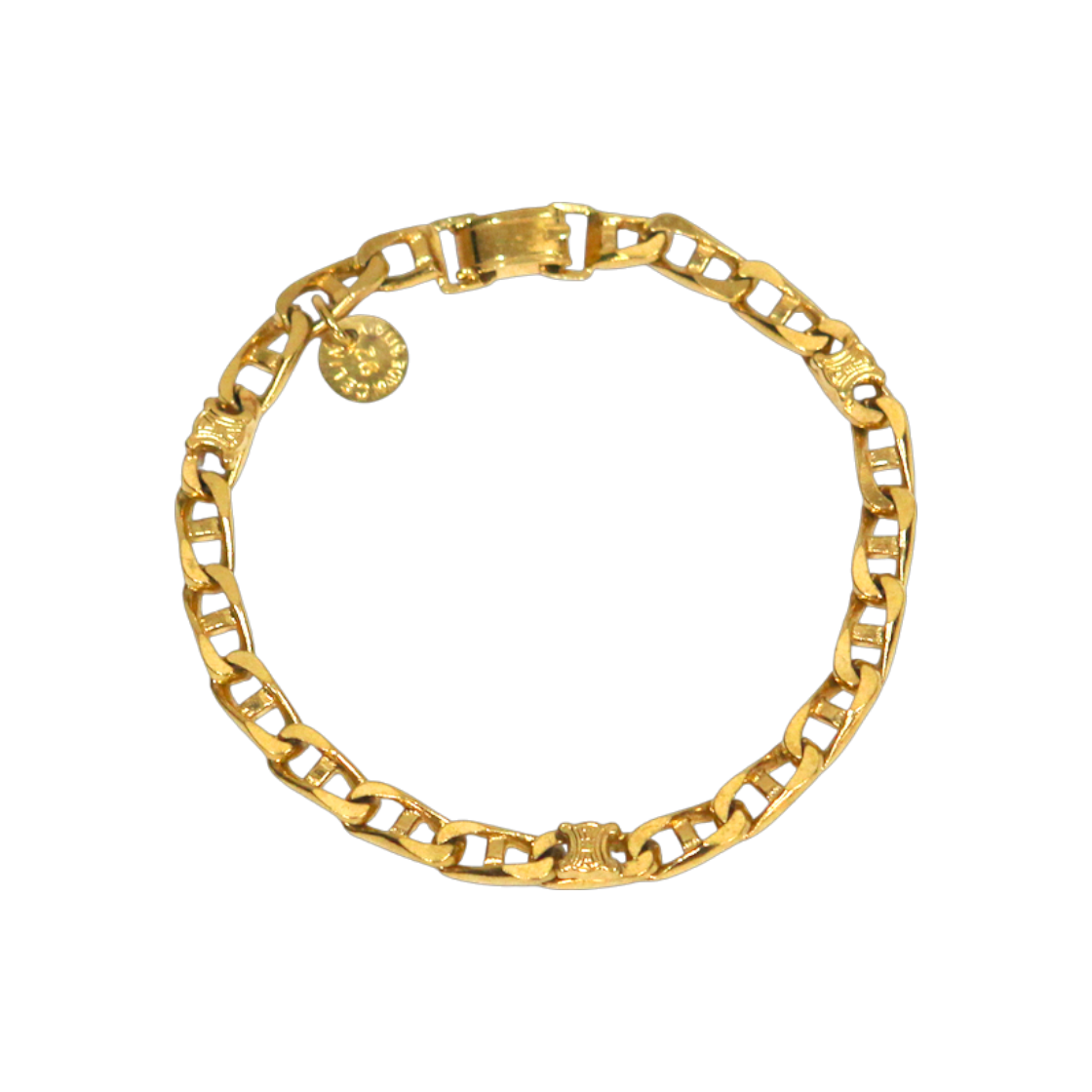 ITRI3LBC9D9C Celine Gold Chain Bracelet A-B39152
