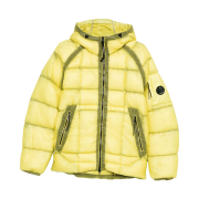 C.P. Company D.D. Shell Hooded Down Jacket Green Sheen Yellow - 25FW