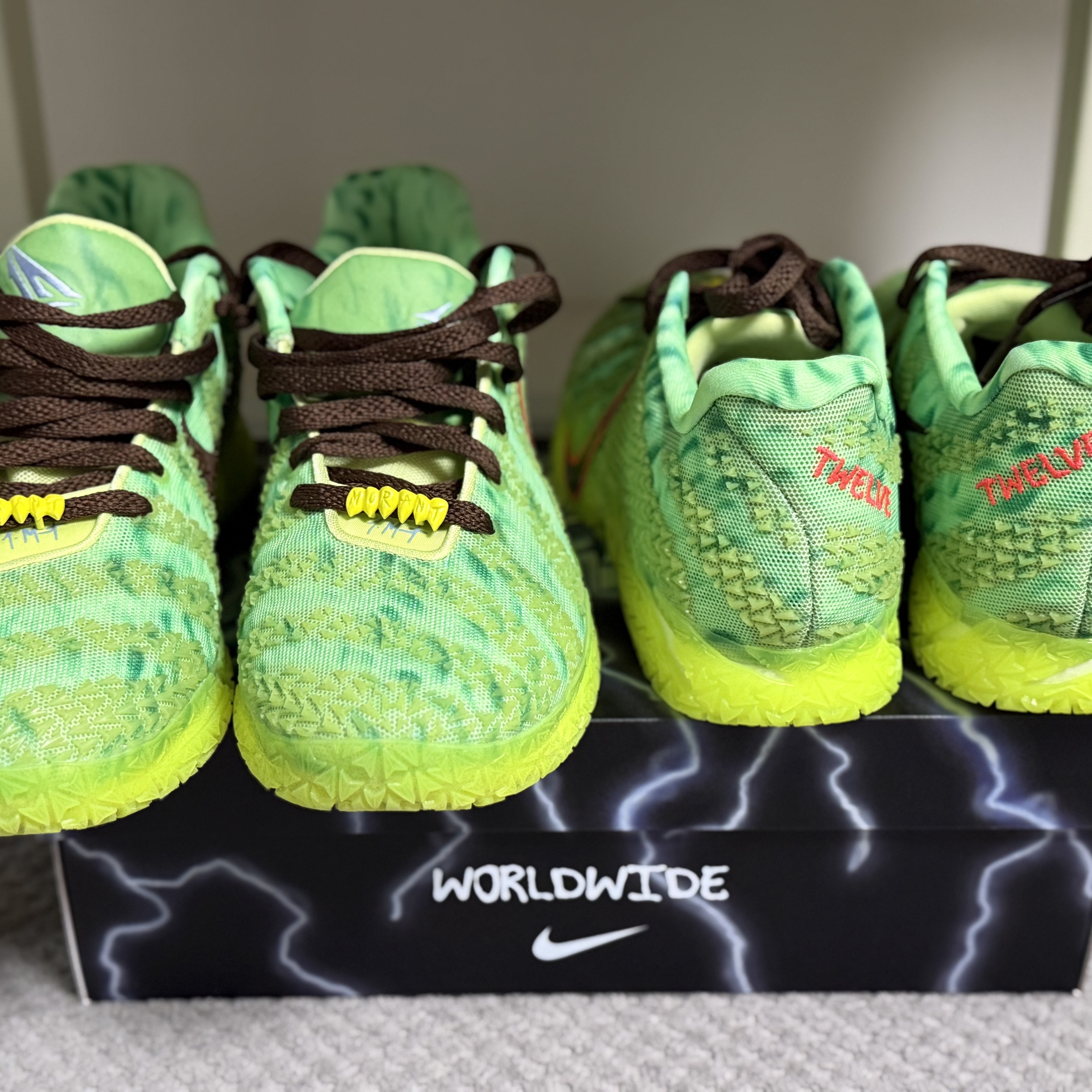 Nike Ja 3 EP Light Lemon Twist Hemp 착용 스타일 - 2