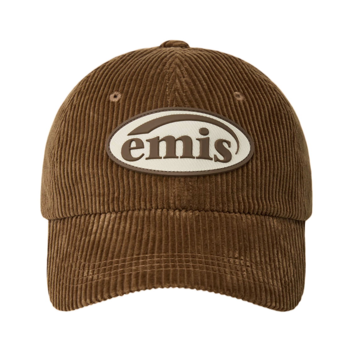 이미스 러버 패치 코듀로이 볼 캡 브라운(Emis Rubber Patch Corduroy Ball Cap Brown) - 1