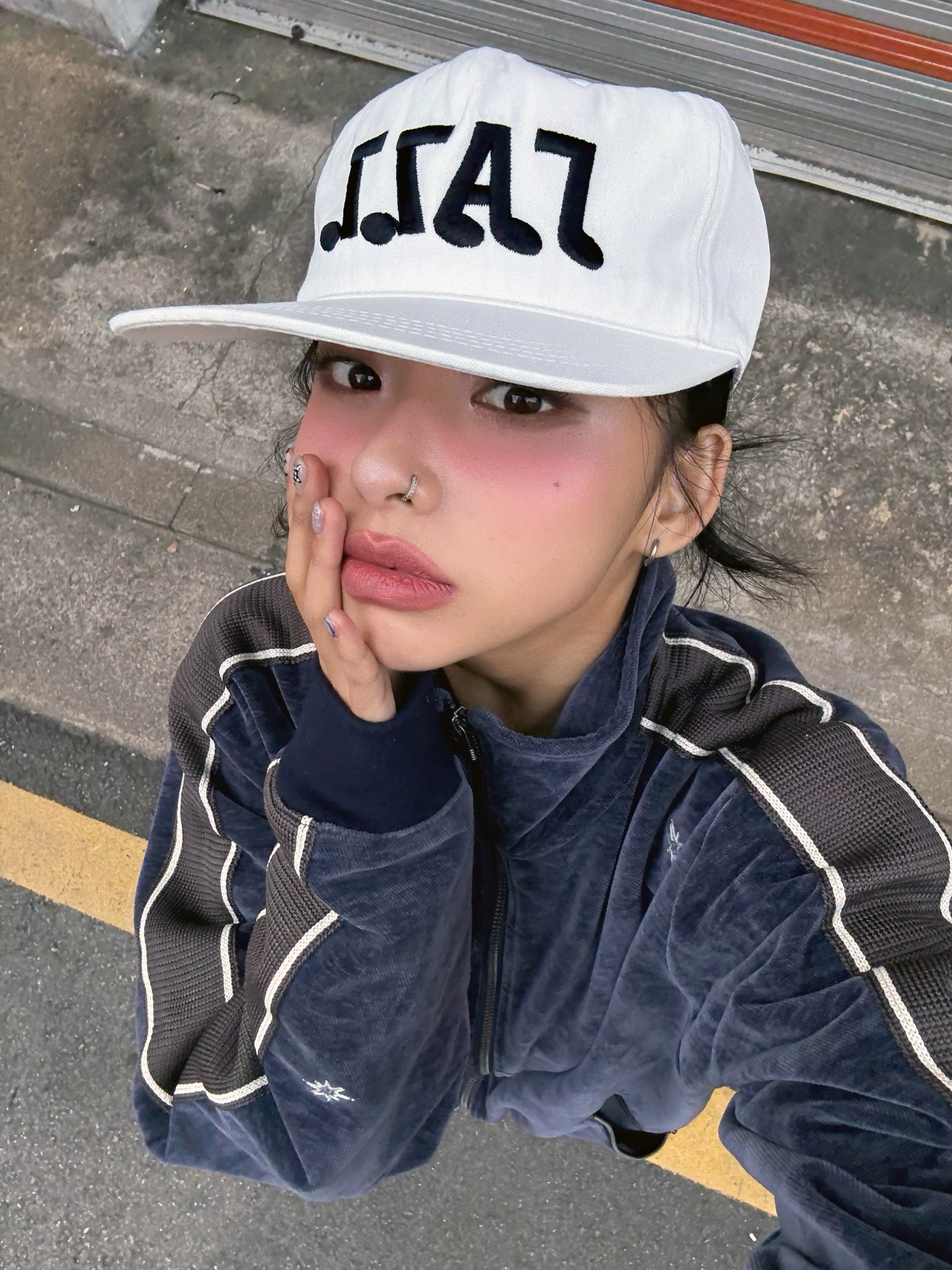 [KREAM 단독] Kikozy New Jazz Cap White 착용 스타일