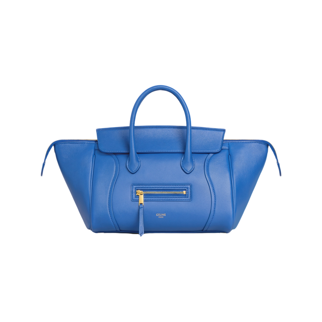 셀린느 스몰 뉴 러기지 서플 샤이니 램스킨 옥사이드 블루(Celine Small New Luggage in Supple Shiny Lambskin Oxide Blue) - 1
