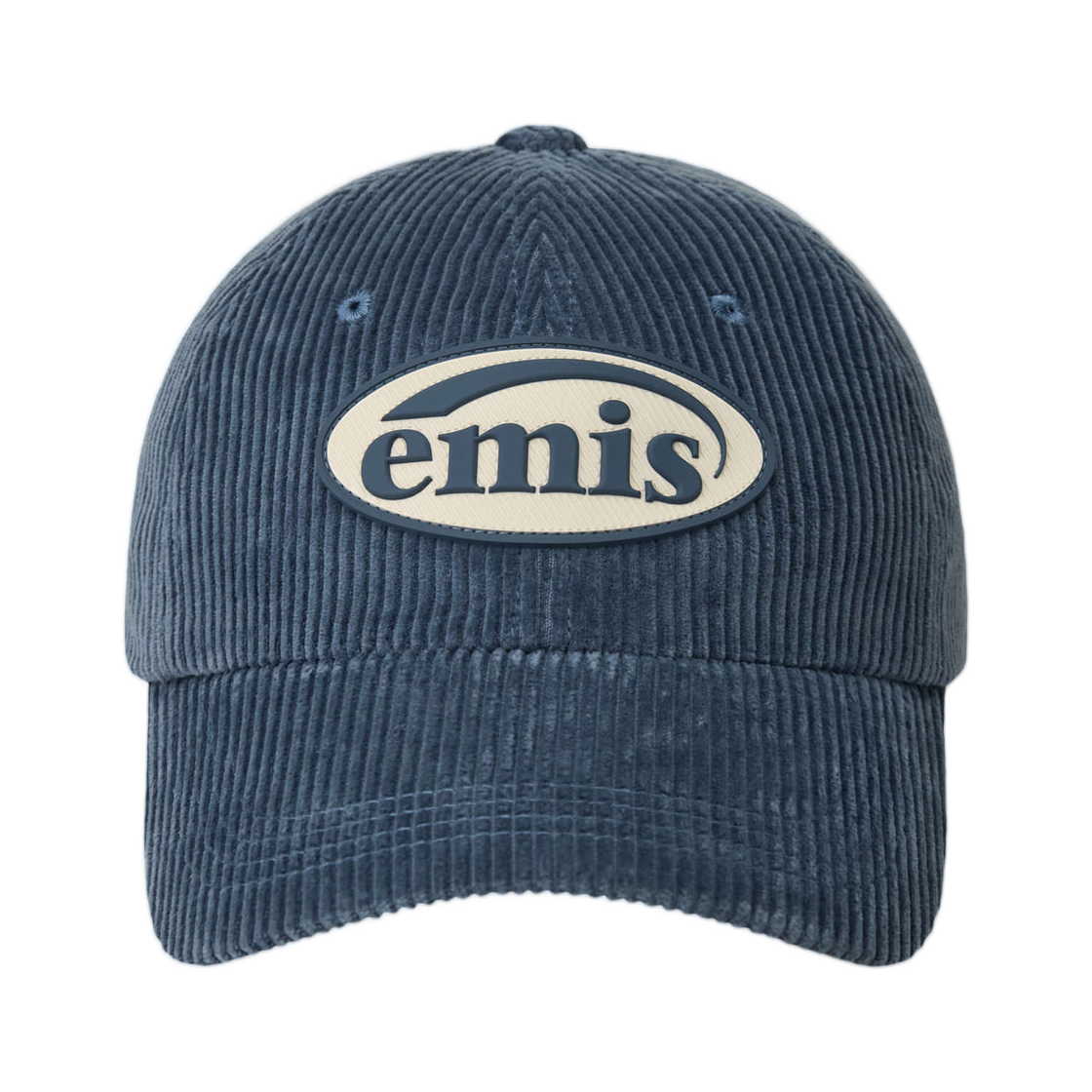 이미스 러버 패치 코듀로이 볼 캡 애쉬 블루(Emis Rubber Patch Corduroy Ball Cap Ash Blue) - 1