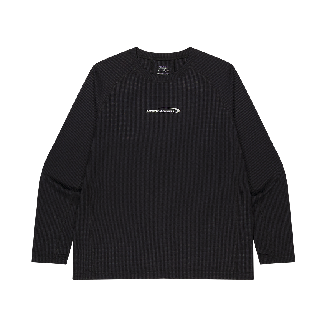 H253MRSTL230BK HDEX Assist Waffle Performance Long Sleeve Black