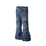 ROARINGRAD Triple Ob Flare Denim Pants Blue