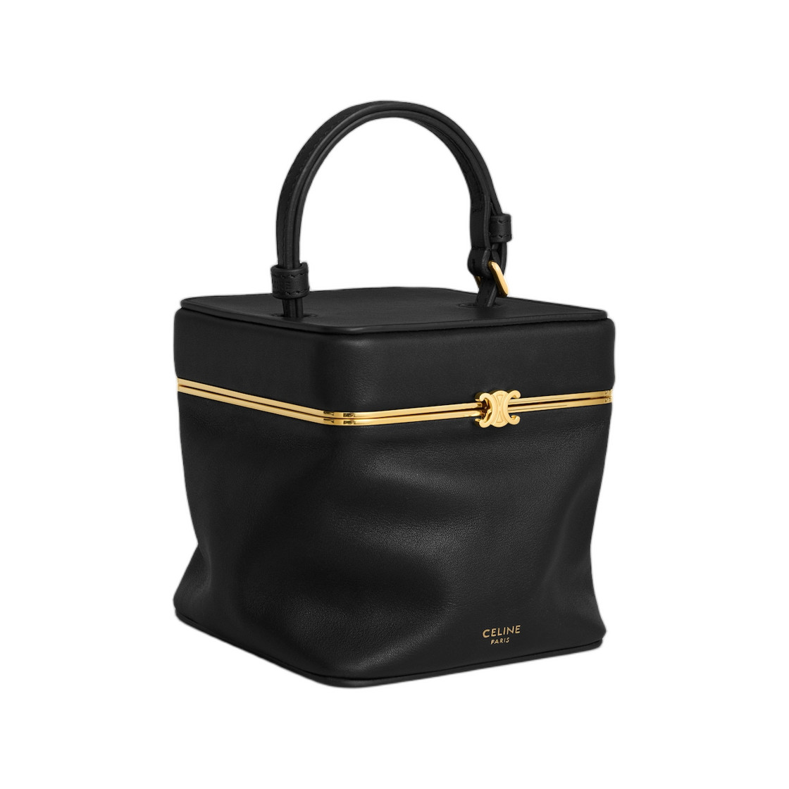 셀린느 스몰 트리옹프 프레임 서플 카프스킨 블랙(Celine Small Triomphe Frame in Supple Calfskin Black) - 2