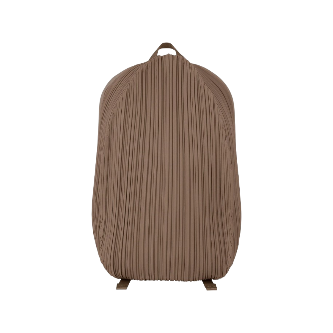 PP59-AG621-44 Pleats Please Issey Miyake Oval Backpack Brown
