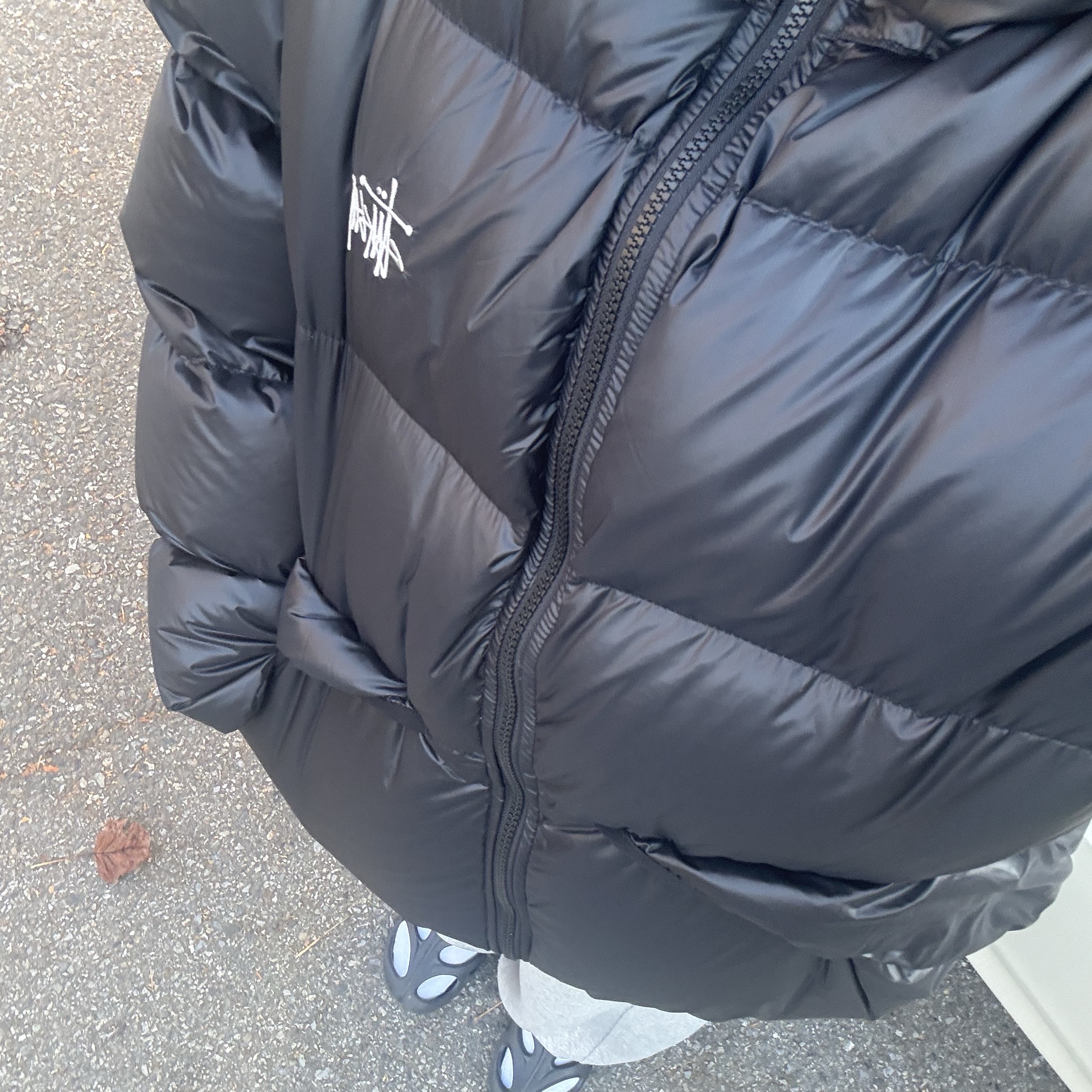 Stussy Down Parka Micro Ripstop Phantom Black 착용 스타일