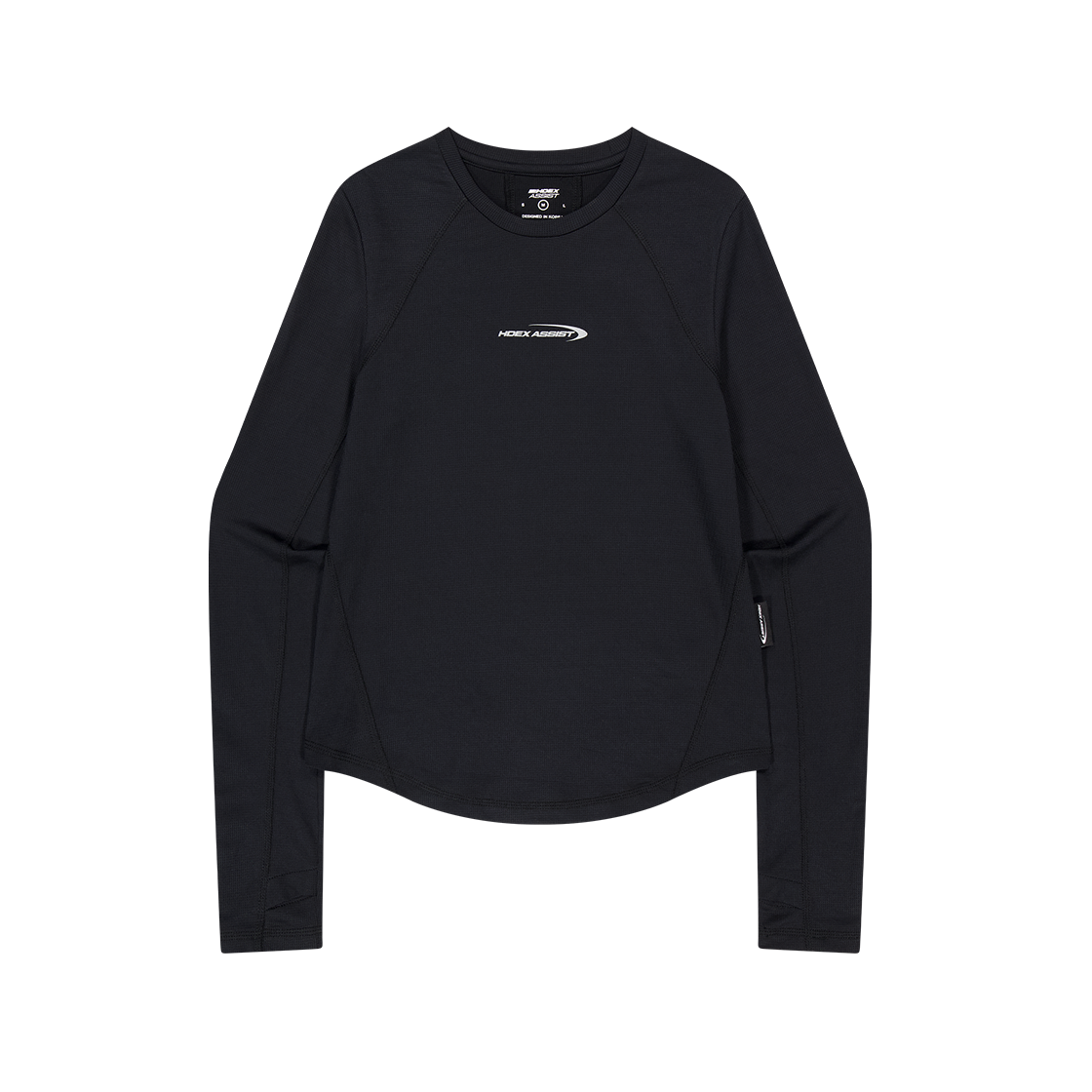 H253WRSTL260BK HDEX Womens Assist Waffle Performance Long Sleeve Black