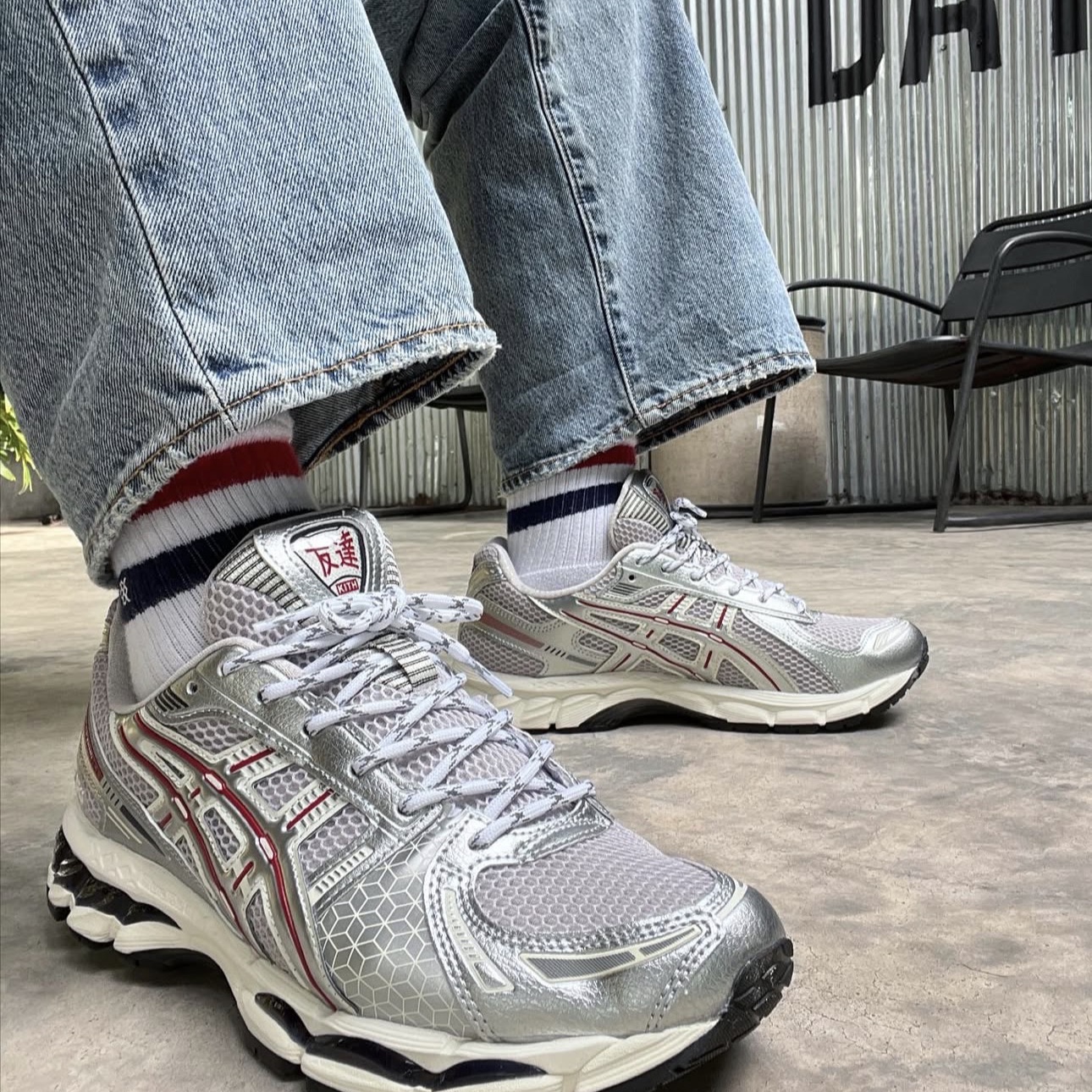 Asics x Ronnie Fieg Gel-Kayano 12.1 Wind Chime 착용 스타일 - 1