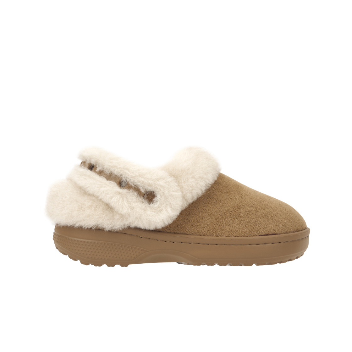 212106-2EY Crocs Classic Unfurgettable Suede Clog Sepia
