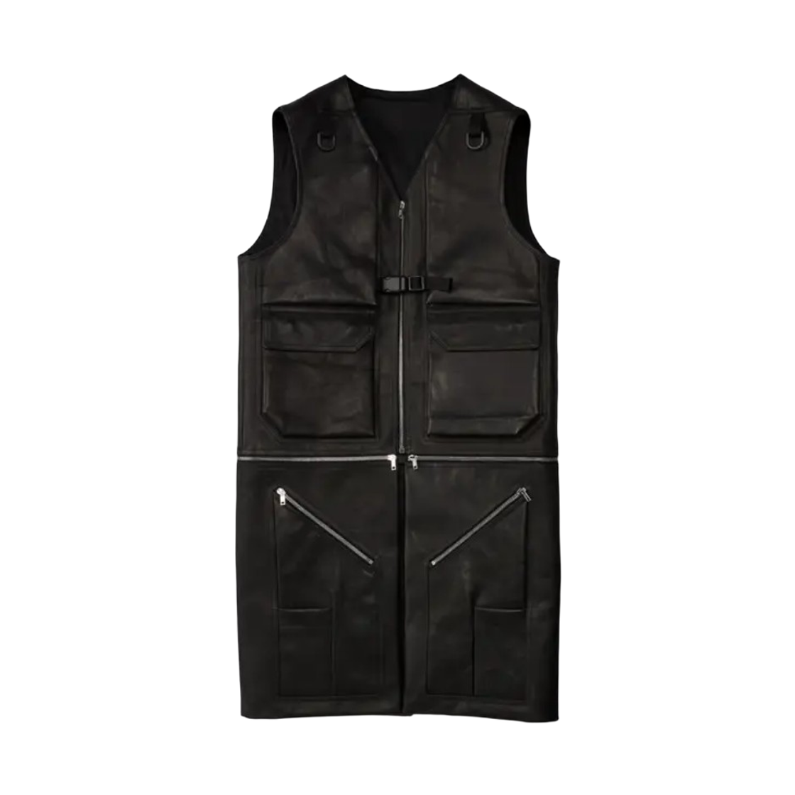 RR02D6911-LOO-09 Rick Owens Utility Vest Black