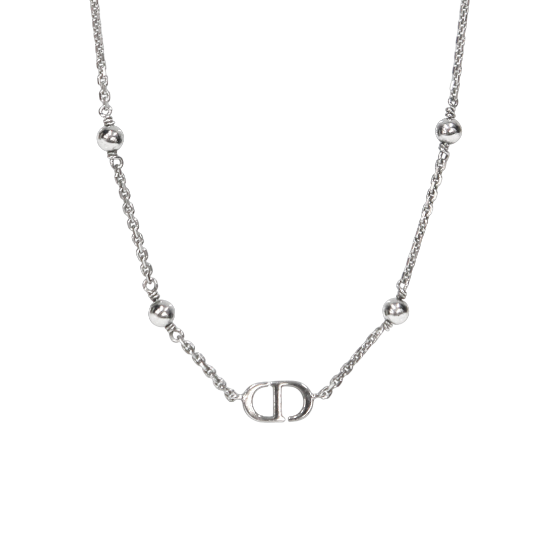 ITN539GIHSMJ Dior Petit CD Silver Necklace A-B39123