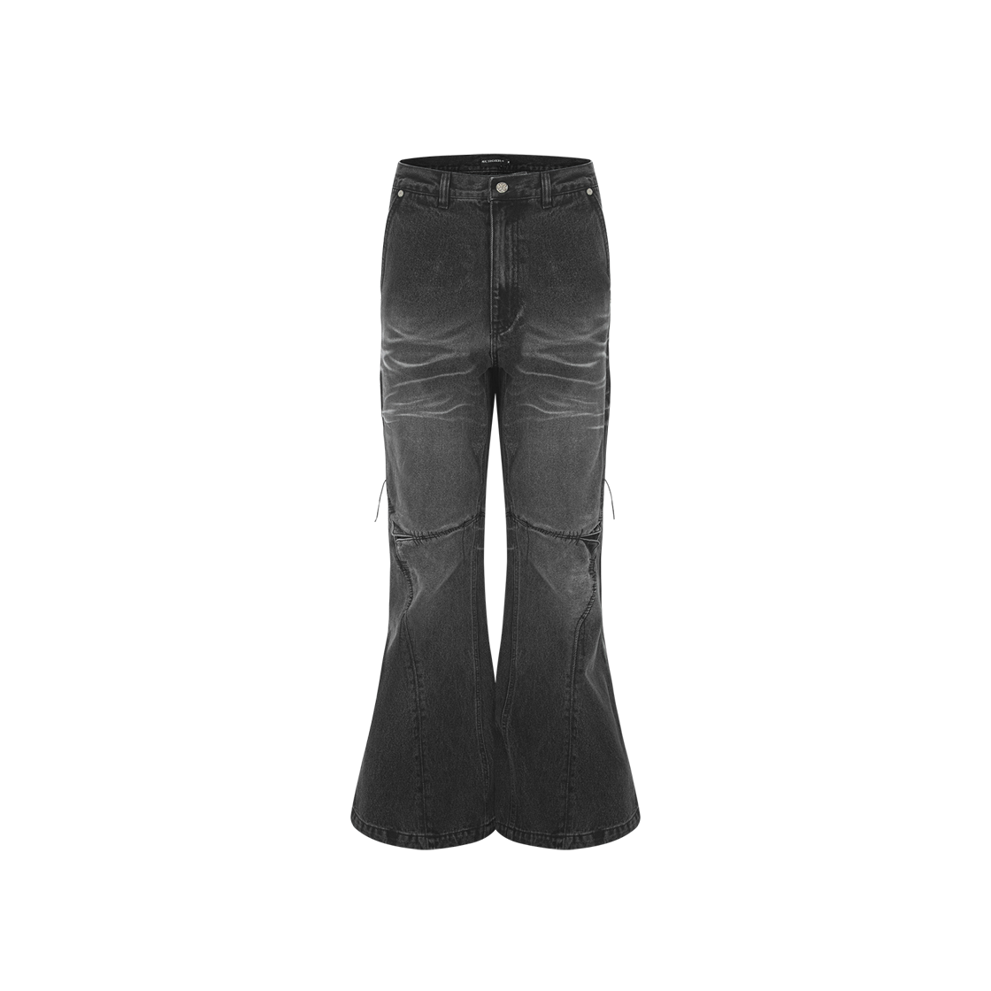 써저리 서처드 부츠컷 데님 팬츠 블랙(Surgery Sutured Boot-Cut Denim Pants Black)