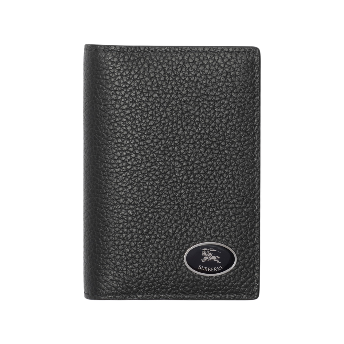 8113098 Burberry Knight Stamp Bifold Card Case Black