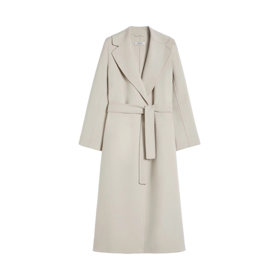 POLDO-031 (W) S Max Mara Poldo Wool Drap Wrap Coat Ecru