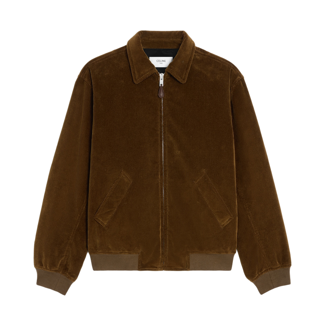 RV0S3032D-03TN Celine Corduroy Bomber Jacket Tan