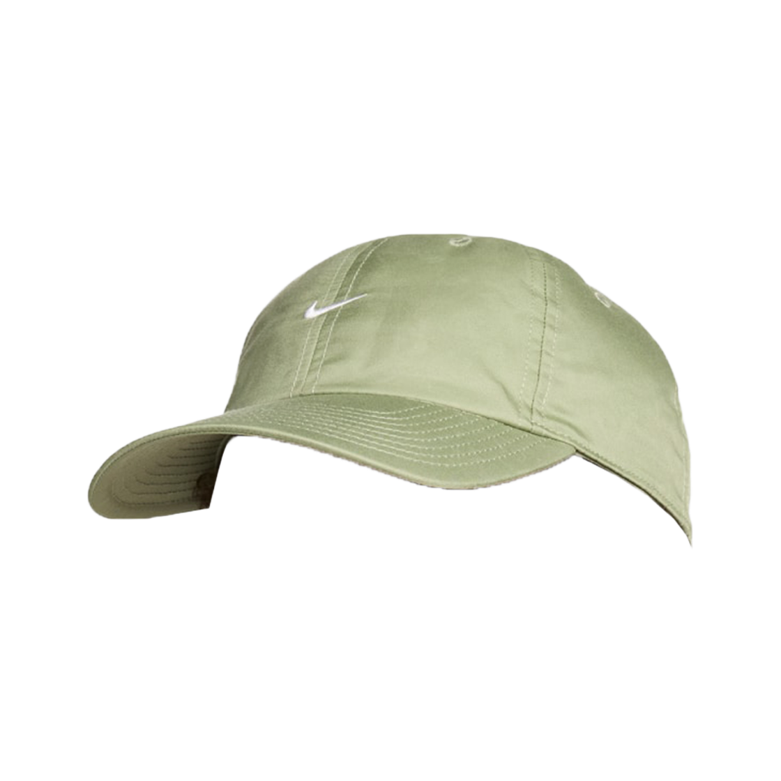 HF5045-386 Nike Club Unstructured Swoosh Cap Oil Green White
