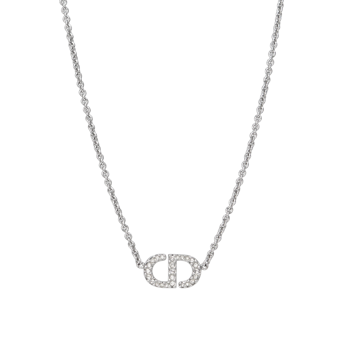 ITAAOPSCSBKE Dior Petit CD Silver Necklace A-B39584