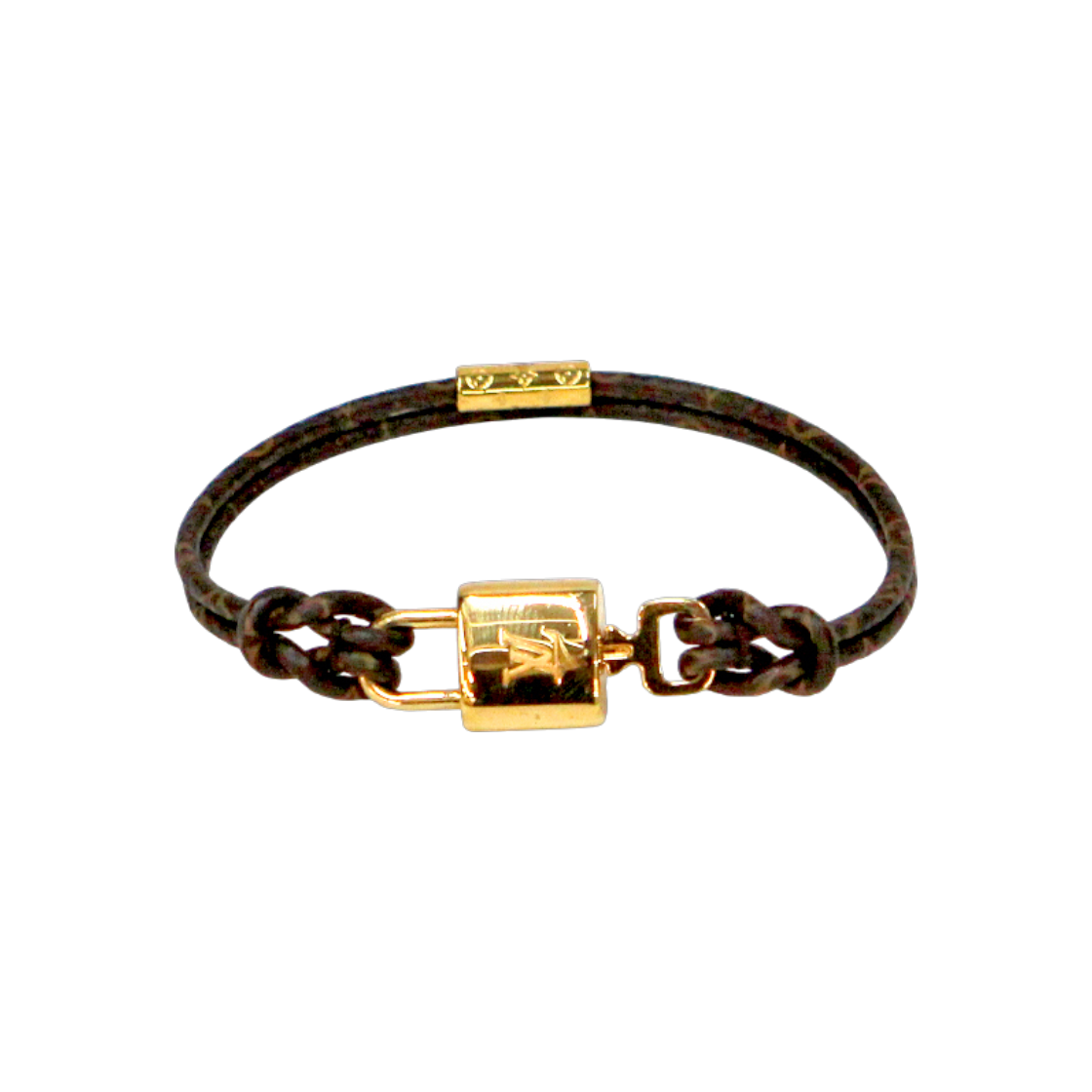 ITQ9FAG8DNIE Louis Vuitton LV Padlock Bracelet C-B40838
