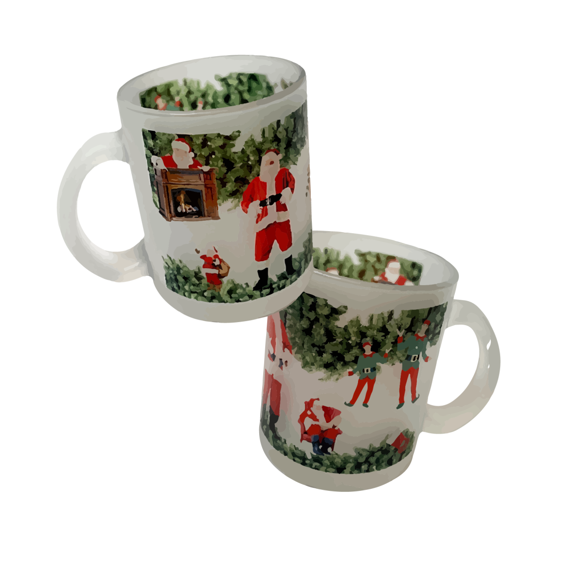 ylwmug24299222 [3% 포인트 적립] you like what Santa Tree Glass Mug (Matte)