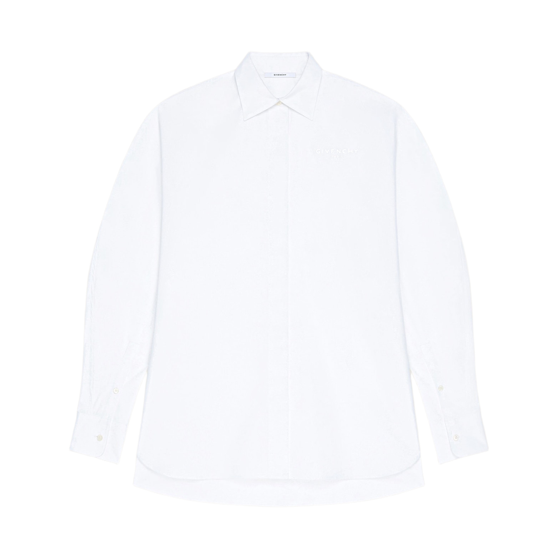 BW61ET1634-100 (W) Givenchy Cocoon Embroidery Poplin Shirt White