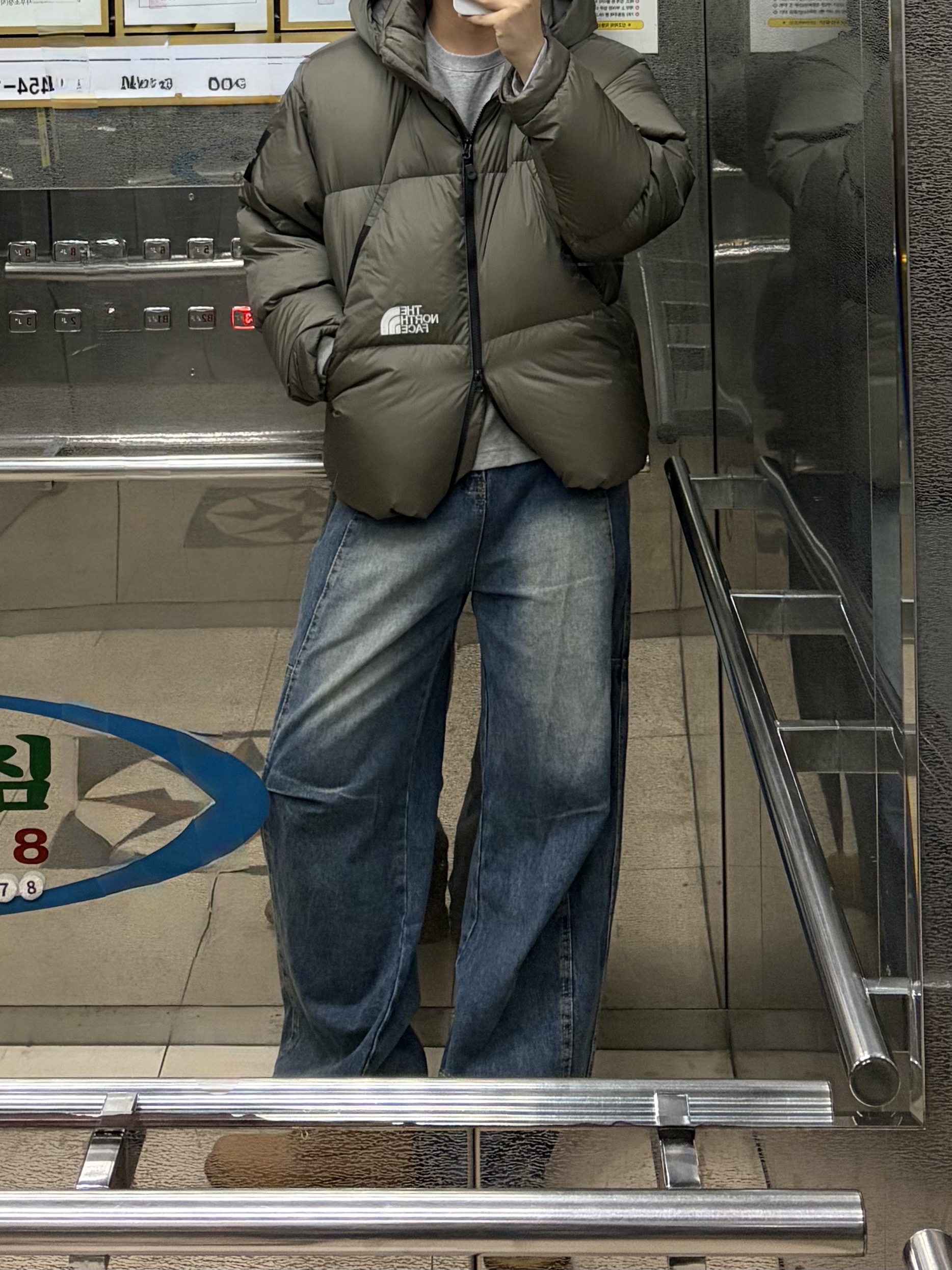 The North Face Project Down Jacket RDS Browne - 25FW 착용 스타일