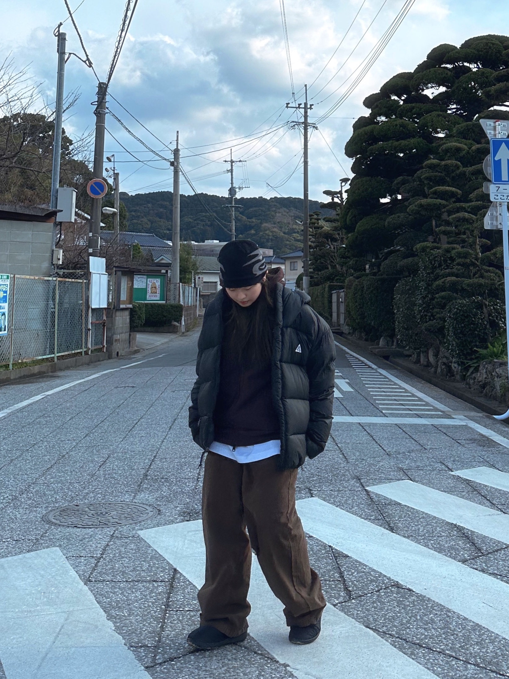 Nike ACG Therma-Fit ADV Lunar Lake Loose Hooded Jacket Black Summit White - Asia, Nanga x Subu Aurora Tex Winter Sandal Black - 25FW 착용 스타일 - 2