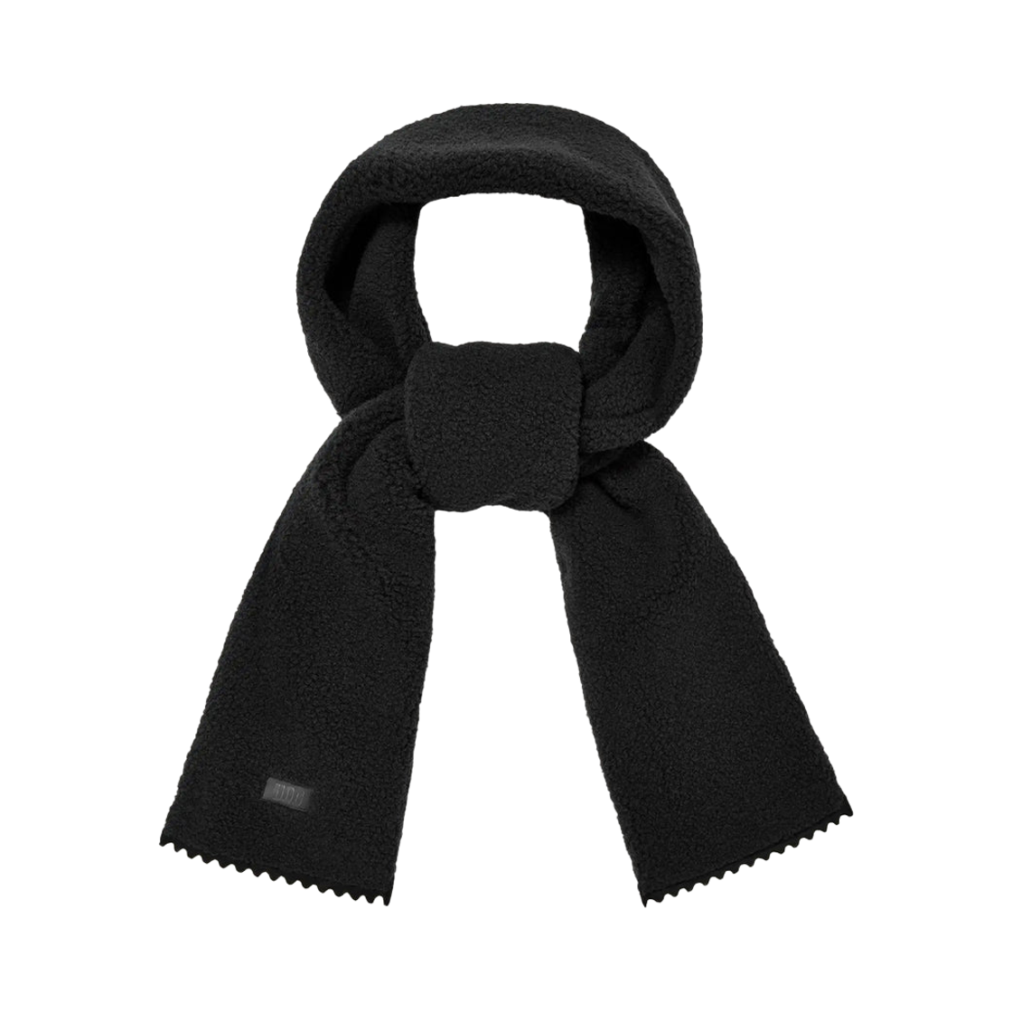 101021-BLK (W) UGG UGGfluff Scalloped Scarf Black