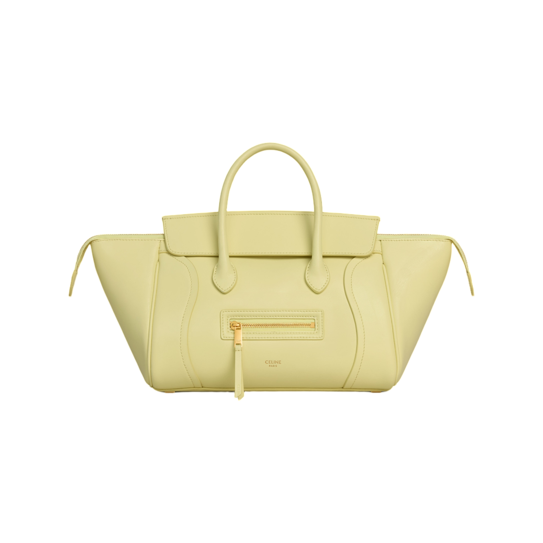 셀린느 스몰 뉴 러기지 서플 샤이니 램스킨 시트러스(Celine Small New Luggage in Supple Shiny Lambskin Citrus) - 1