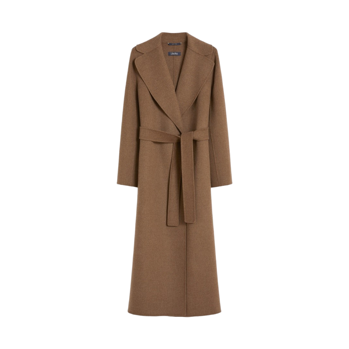 POLDO-078 (W) S Max Mara Poldo Wool Drap Wrap Coat Brown