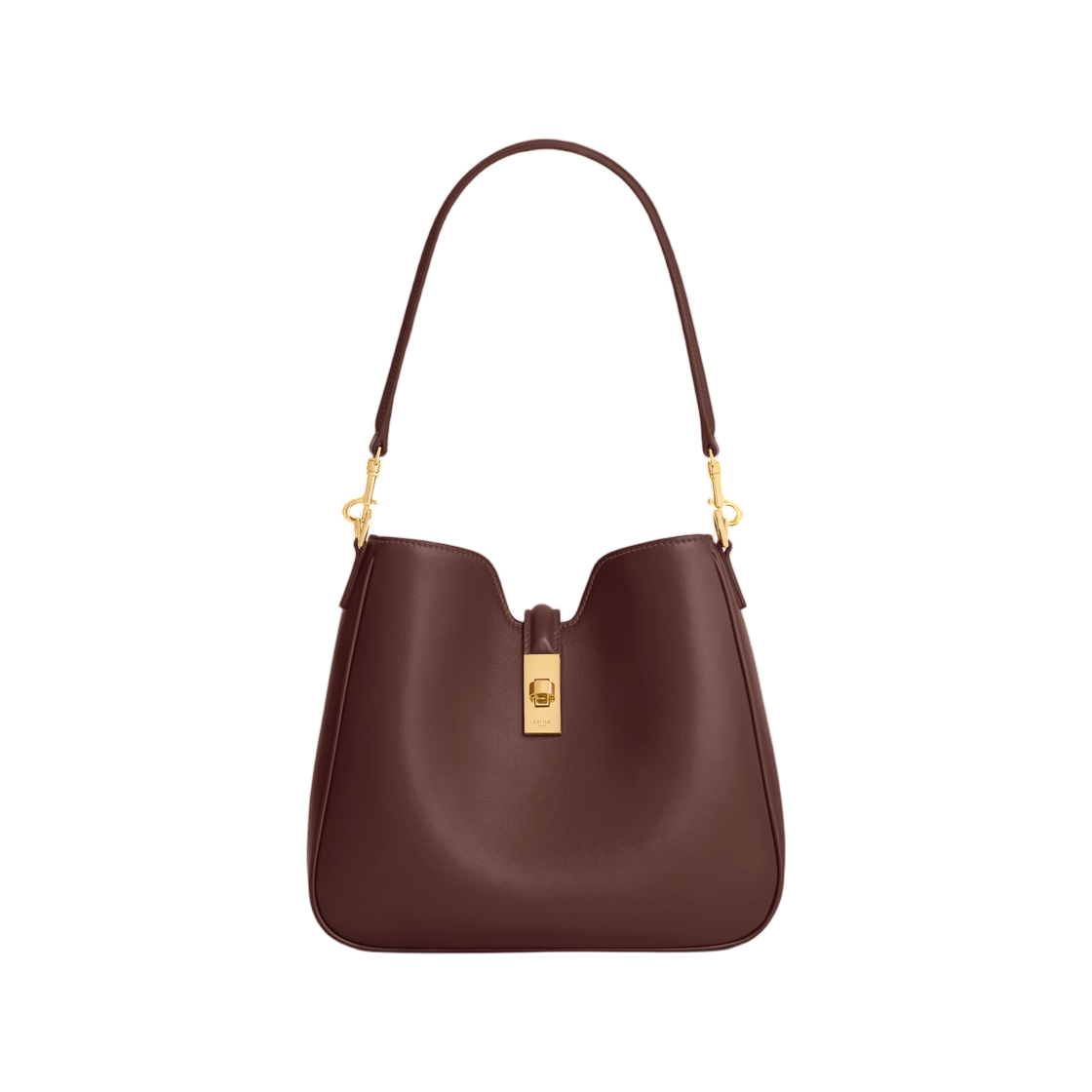 120693FX9-18CH Celine Small Camille 16 Soft Bag in Smooth Calfskin Chestnut