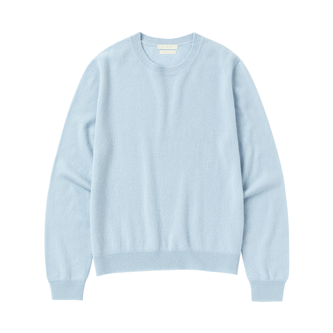 SBDAWLKN011BL Suare women cashmere 100 wholegarment knit cloud blue