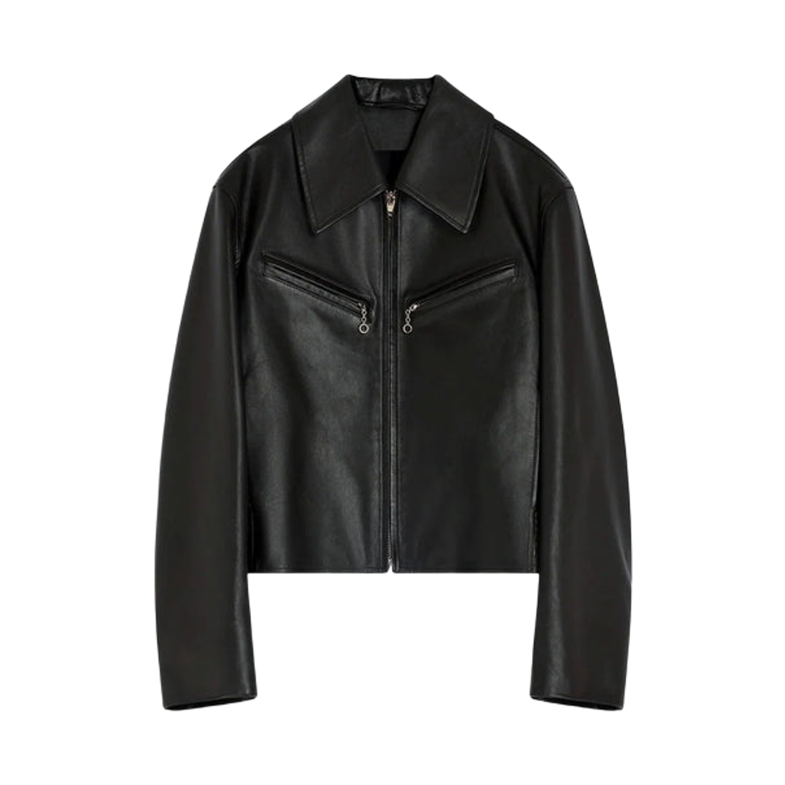 (W) 르메르 박시 레더 블루종 모카((W) Lemaire Boxy Leather Blouson Moka)