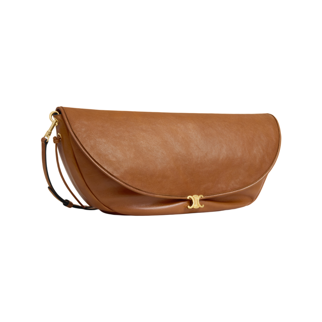 셀린느 하프문 소프트 트리옹프 백 서플 샤이니 램스킨 소프트 탄(Celine Halfmoon Soft Triomphe Bag in Supple Shiny Lambskin Soft Tan) - 2
