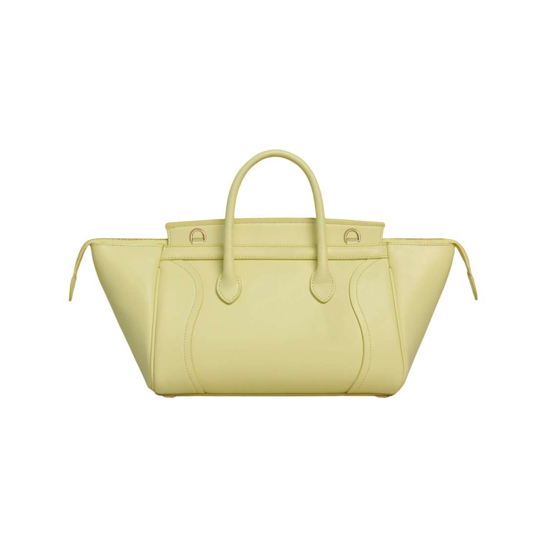 셀린느 스몰 뉴 러기지 서플 샤이니 램스킨 시트러스(Celine Small New Luggage in Supple Shiny Lambskin Citrus) - 3