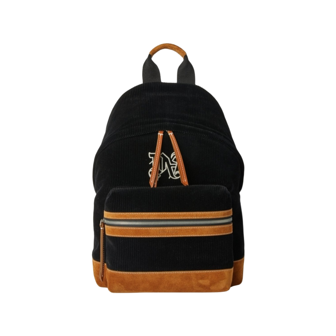 P9G3MPB99 Palm Angels PA Monogram Leather Backpack Black
