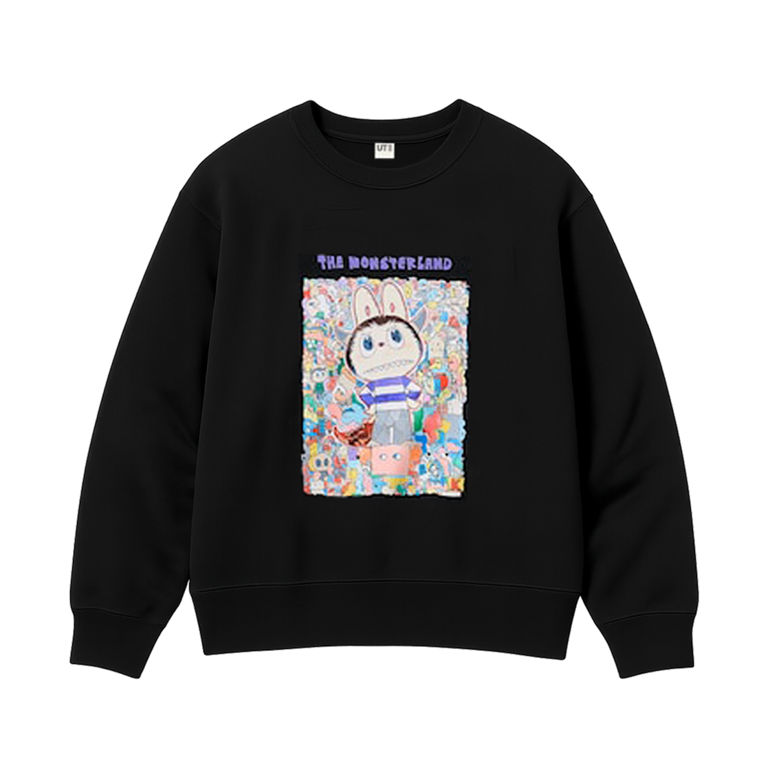 (Kids) 유니클로 x 팝마트 스웨트셔츠 C 블랙 - KR