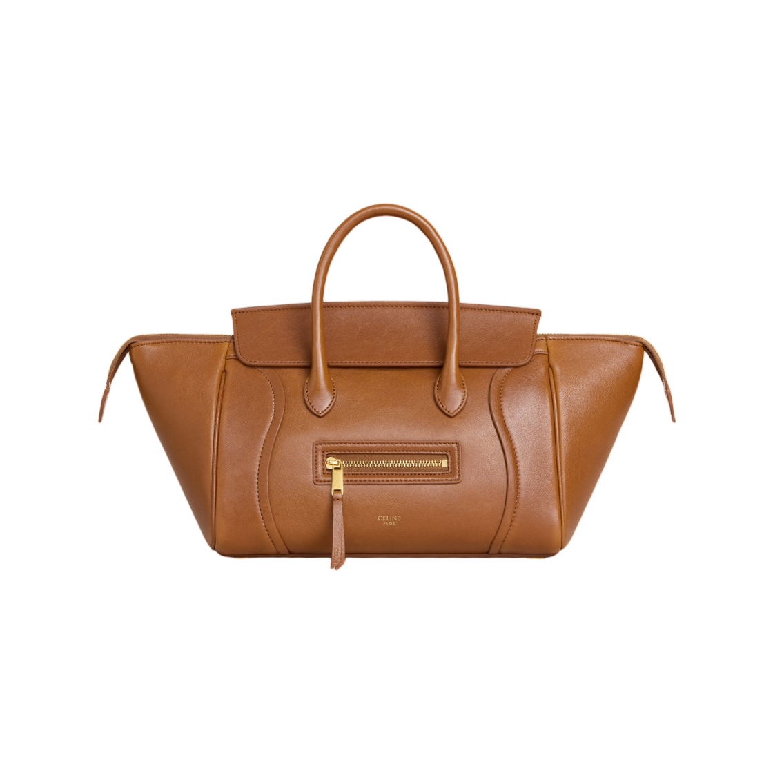셀린느 스몰 뉴 러기지 서플 샤이니 램스킨 소프트 탄(Celine Small New Luggage in Supple Shiny Lambskin Soft Tan) - 1