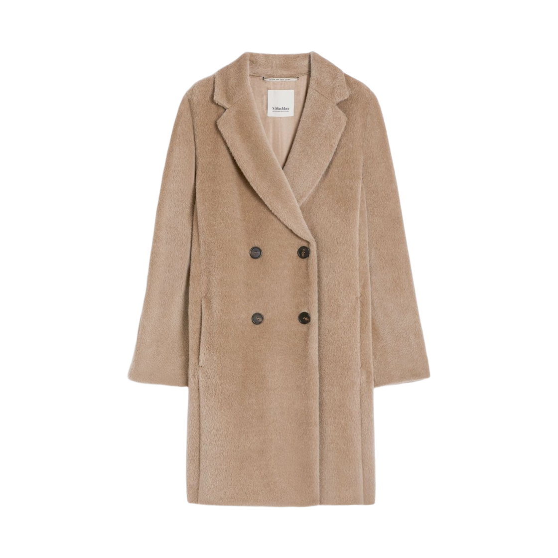 (W) S 막스마라 로제토 울 알파카 미디 코트 베이지((W) S Max Mara Roseto Wool Alpaca Midi Coat Beige) - 1