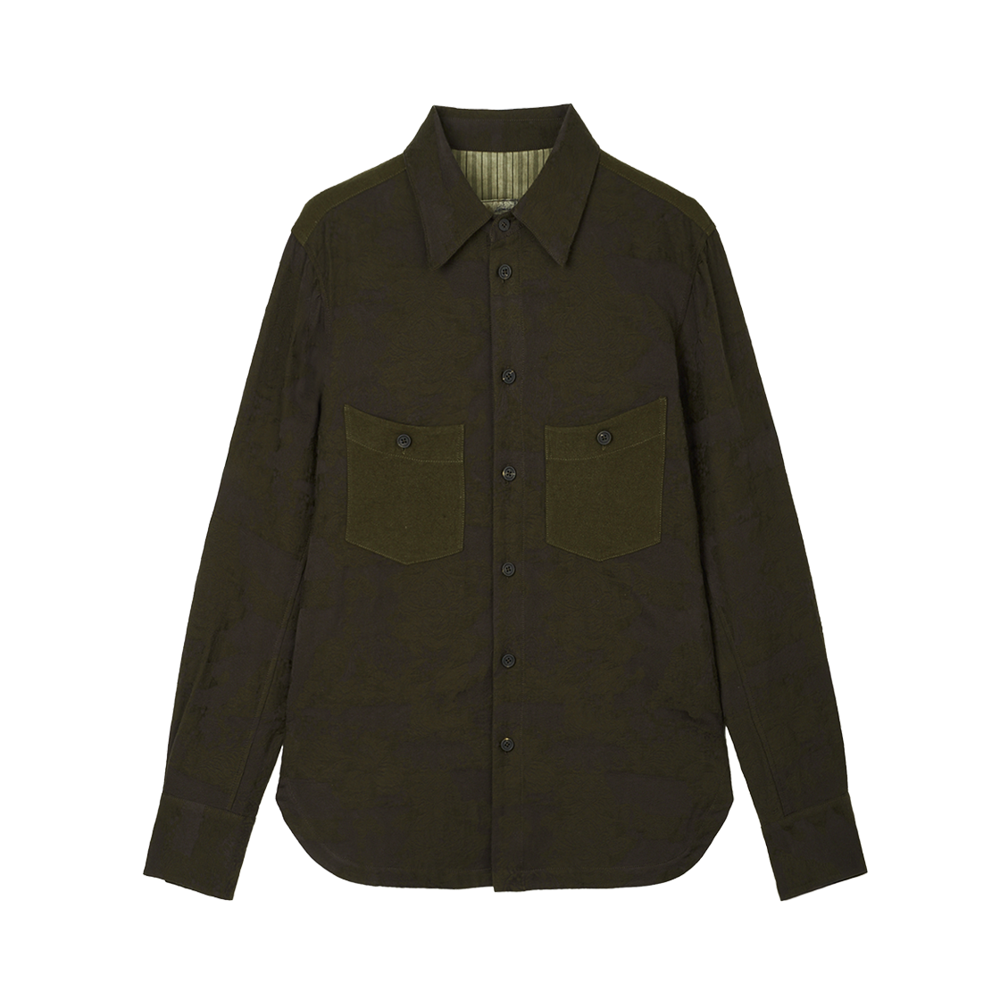 지기첸 스프레드 칼라 자카드 셔츠 멀티 - 25FW(Ziggy Chen Spread Collar Jacquard Shirt Multi - 25FW)
