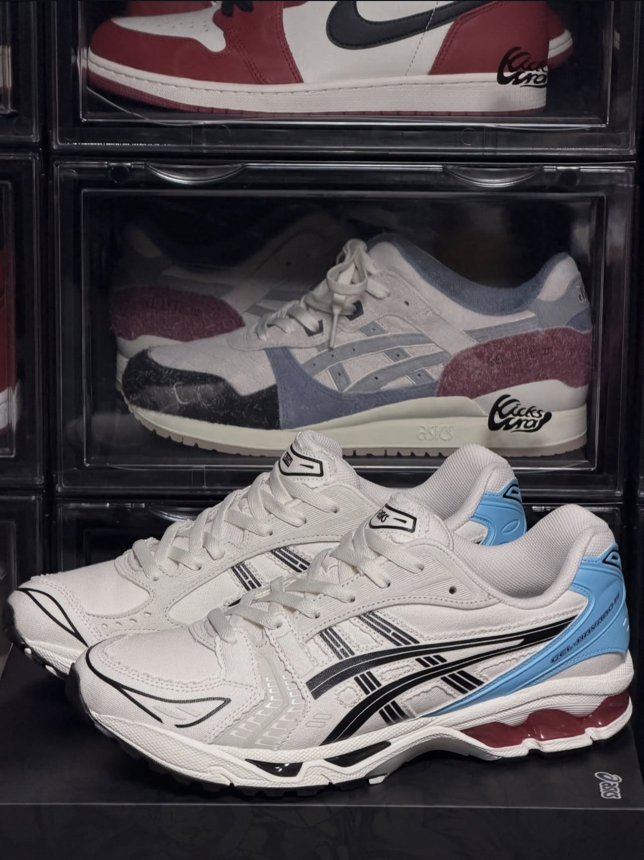 Asics x Kith x Marvel vs. Capcom Gel-Kayano 14 Ryu Coconut Milk Black 착용 스타일