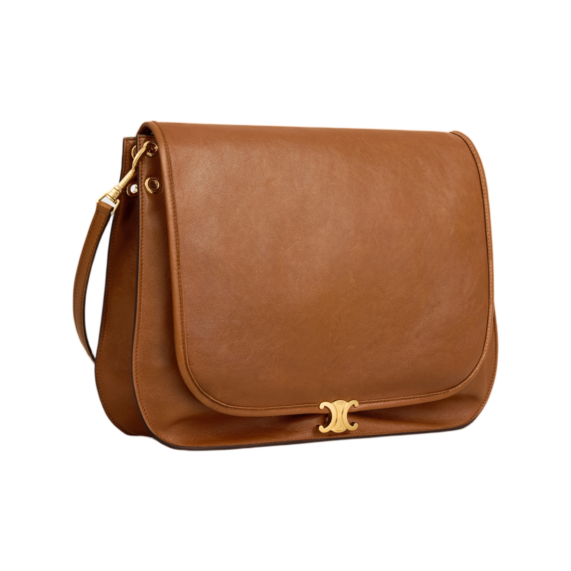 셀린느 베사체 소프트 트리옹프 서플 샤이니 램스킨 소프트 탄(Celine Besace Soft Triomphe in Supple Shiny Lambskin Soft Tan) - 2
